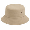 Chapeau bob taille unique en tissu beige - bord large décontracté